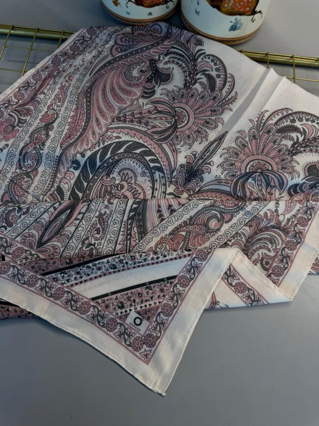 Etro Desen New Pamuk Soft Şal 23012-Şeker Pembe