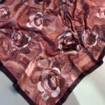 Summer Rose  Desen Pamuk İpek Şal-12000-Şakayık