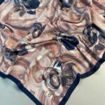 Summer Rose  Desen Pamuk İpek Şal-12000-Somon Pembe