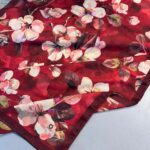 Wild Rose Pamuk ipek Şal-10007-Kırmızı