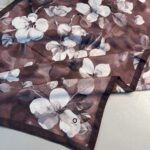 Wild Rose Pamuk ipek Şal-10007-Sütlü kahve