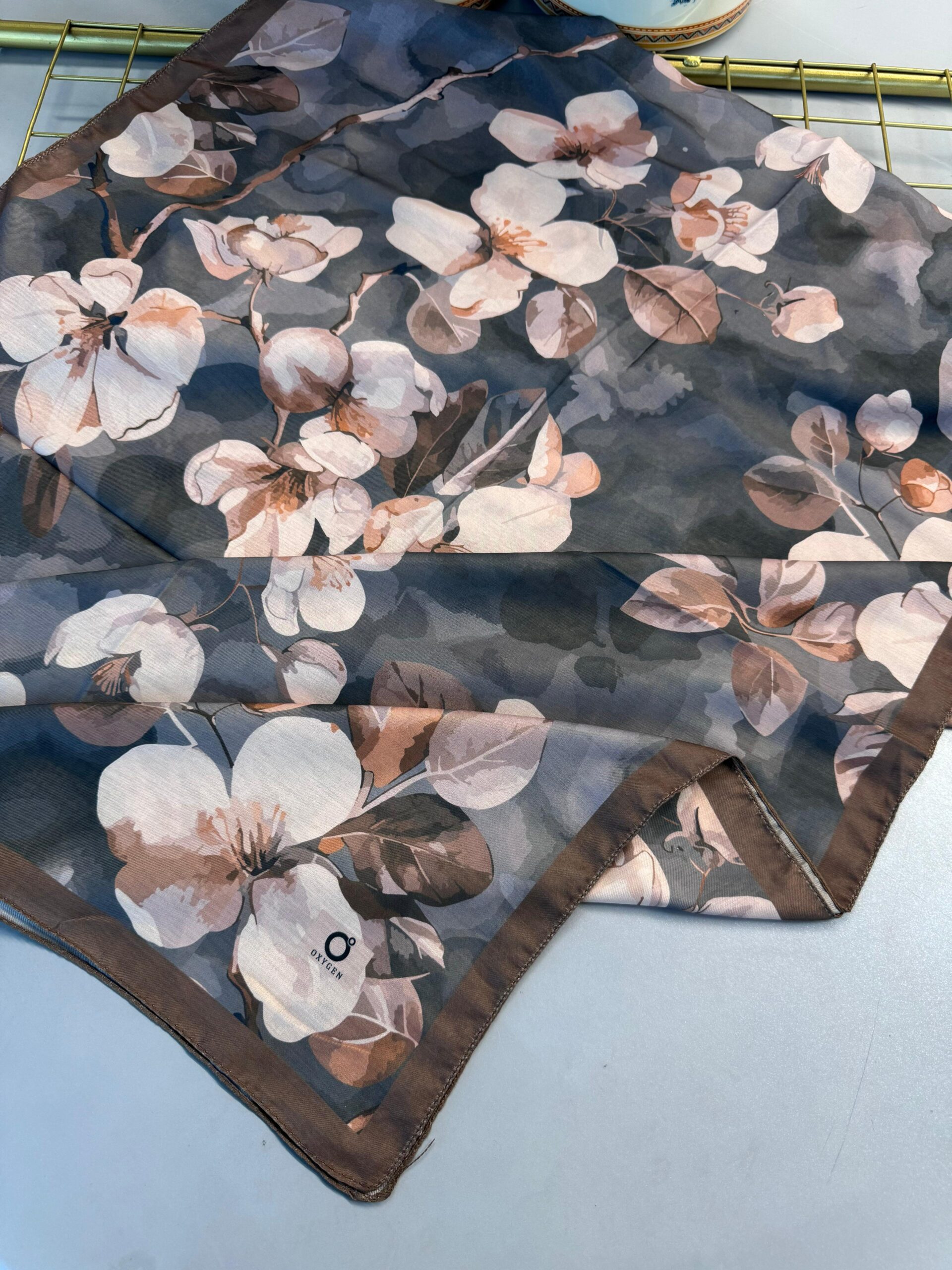 Wild Rose Pamuk ipek Şal-10007-Somon