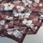 Wild Rose Pamuk ipek Şal-10007-Gül kurusu