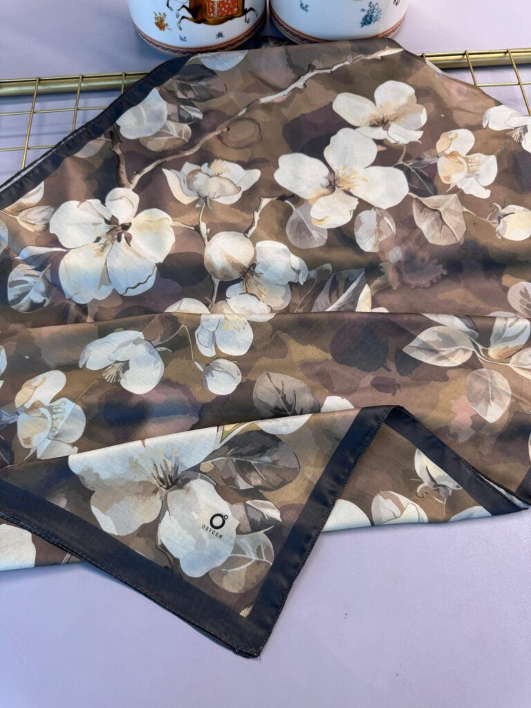 Wild Rose Pamuk ipek Şal-10007-Nil Yeşili