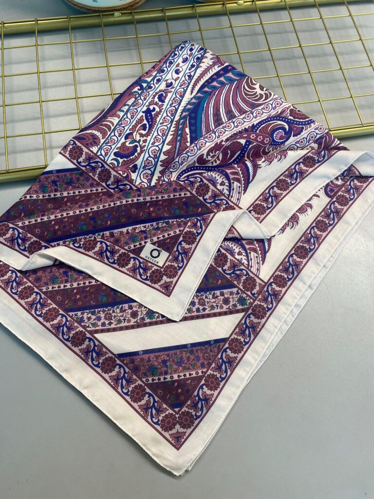 Etro Desen New Pamuk Soft Şal 23012-Mor