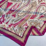 SAHRA DESEN PAMUK İPEK ŞAL-10005-Fuşya