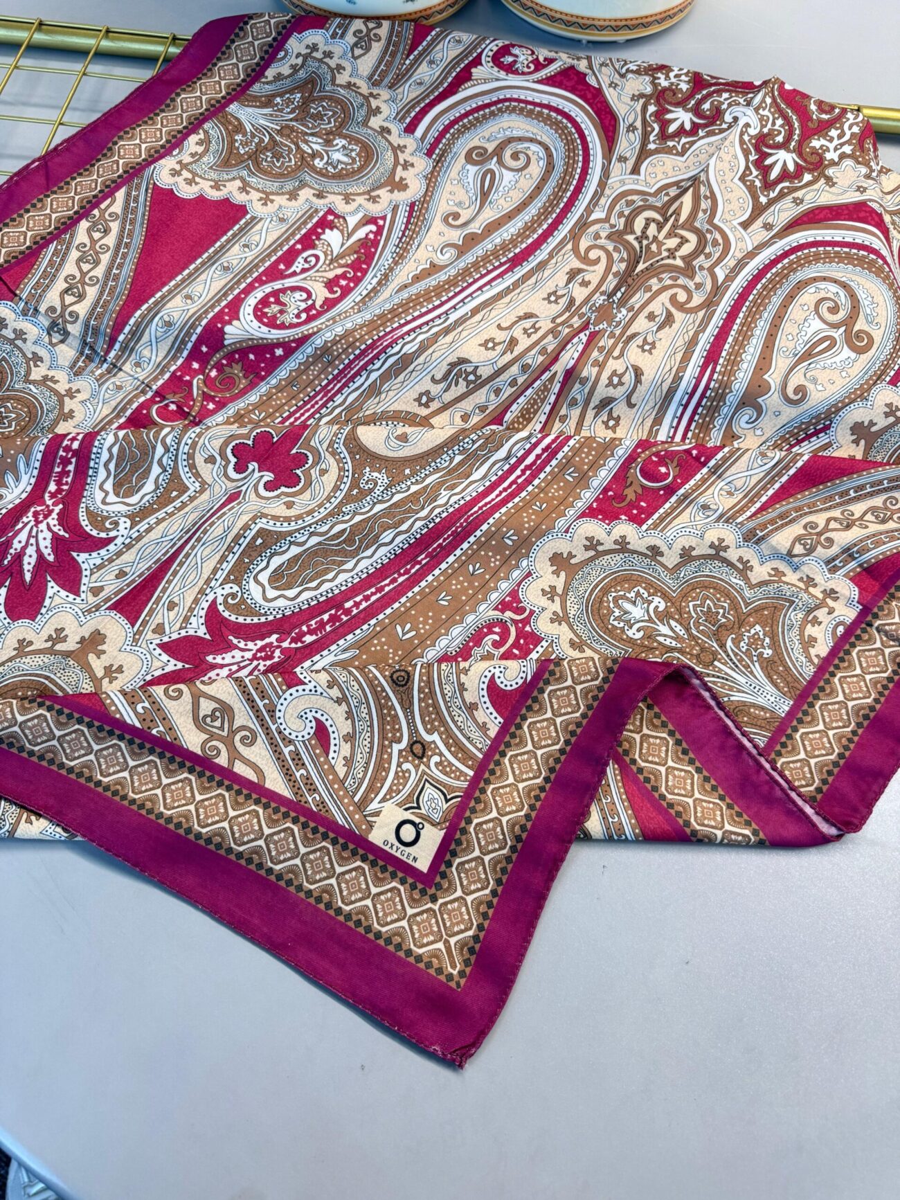 SAHRA DESEN PAMUK İPEK ŞAL-10005-Fuşya