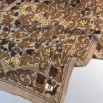 Lilyum Desen Pamuk İpek Şal-10008-Karamel