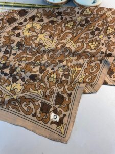 Lilyum Desen Pamuk İpek Şal-10008-Karamel