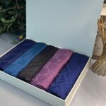 Royal Kutu  Özel  5'li Jakarlı Set