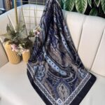 Etro Pamuk İpek Şal -987654-Gece mavi