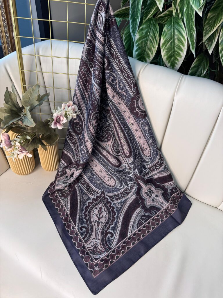 Etro Pamuk İpek Şal -987654-Eflatun