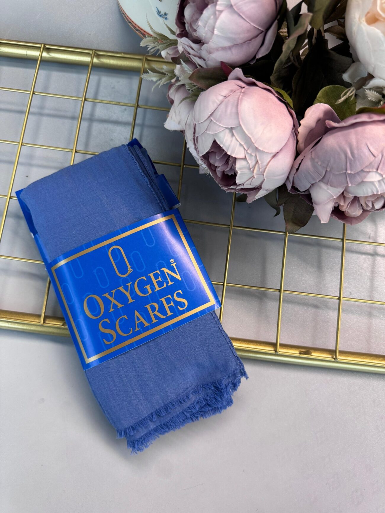 Oxygen His Serisi Pamuk Şal -Deniz Mavisi