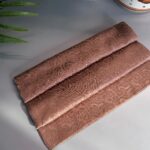 Dijital Monogram Desen İpeksi Jakar Şal-72761- Pudra