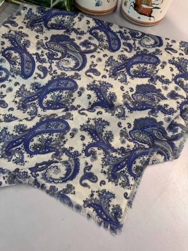 Etno Noir Naturel Pamuk Şal-202452-Krem