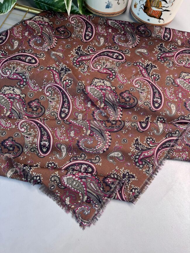 Etno Noir Naturel Pamuk Şal-202452-Hardal