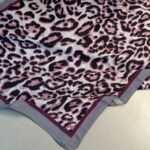 Leopare Desen Pamuk İpek Şal-6202761-Gri