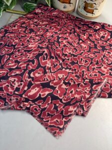 Ala Leopar Desen Naturel Pamuk Şal-Küllü kahve