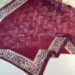 TINY LEOPAR PAMUK DESEN ŞAL-6202616-FUŞYA