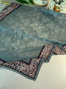 TINY LEOPAR PAMUK DESEN ŞAL-6202616-MİNT