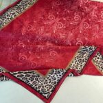 TINY LEOPAR PAMUK DESEN ŞAL-6202616-KIRMIZI