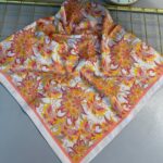 Mimoza Desen Vual İpek Eşarp-6203408-Şeftali