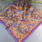 Mimoza Desen Vual İpek Eşarp-6203408-Leylak