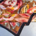 MAGNOLIA DESEN PAMUK İPEK ŞAL-6203253-Şeftali