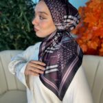 Burberry Vual İpek Eşarp-6203162-Mor