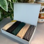 Fendi  Desen İthal Yün İpek 5'li Şal – Avantajlı Şal Seti