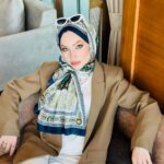 Versace Pamuk İpek Şal 50232 - Lacivert