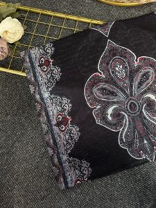 Bohem Ruh Pamuk Şal-678456- Füme