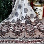 Hint Etro Desenli Pamuk Soft Şal - 658960 - Koyu Latte