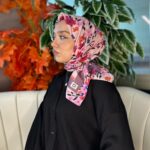 Bahar Desen Pamuk İpek Eşarp-13001-Pamuk Şeker