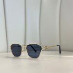 Mıu Mıu Metal Çerçeve Güneş Gözlüğü -Mavi