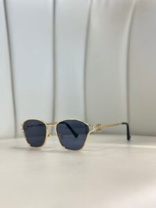 Mıu Mıu Metal Çerçeve Güneş Gözlüğü -Mavi