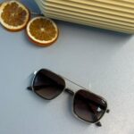 Prada PR 16VS Dikdörtgen Güneş Gözlüğü- Kahve