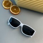 Celine Slim Rectangular Güneş Gözlüğü- Beyaz