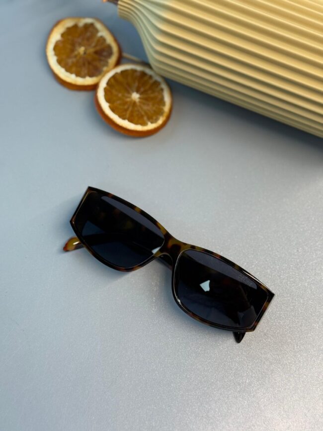 Celine Slim Rectangular Güneş Gözlüğü- Havana - Gri Degrade Lens