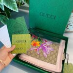 Gucci İthal Kutulu +% 100 İpek 12 mm Eşarp - pudra