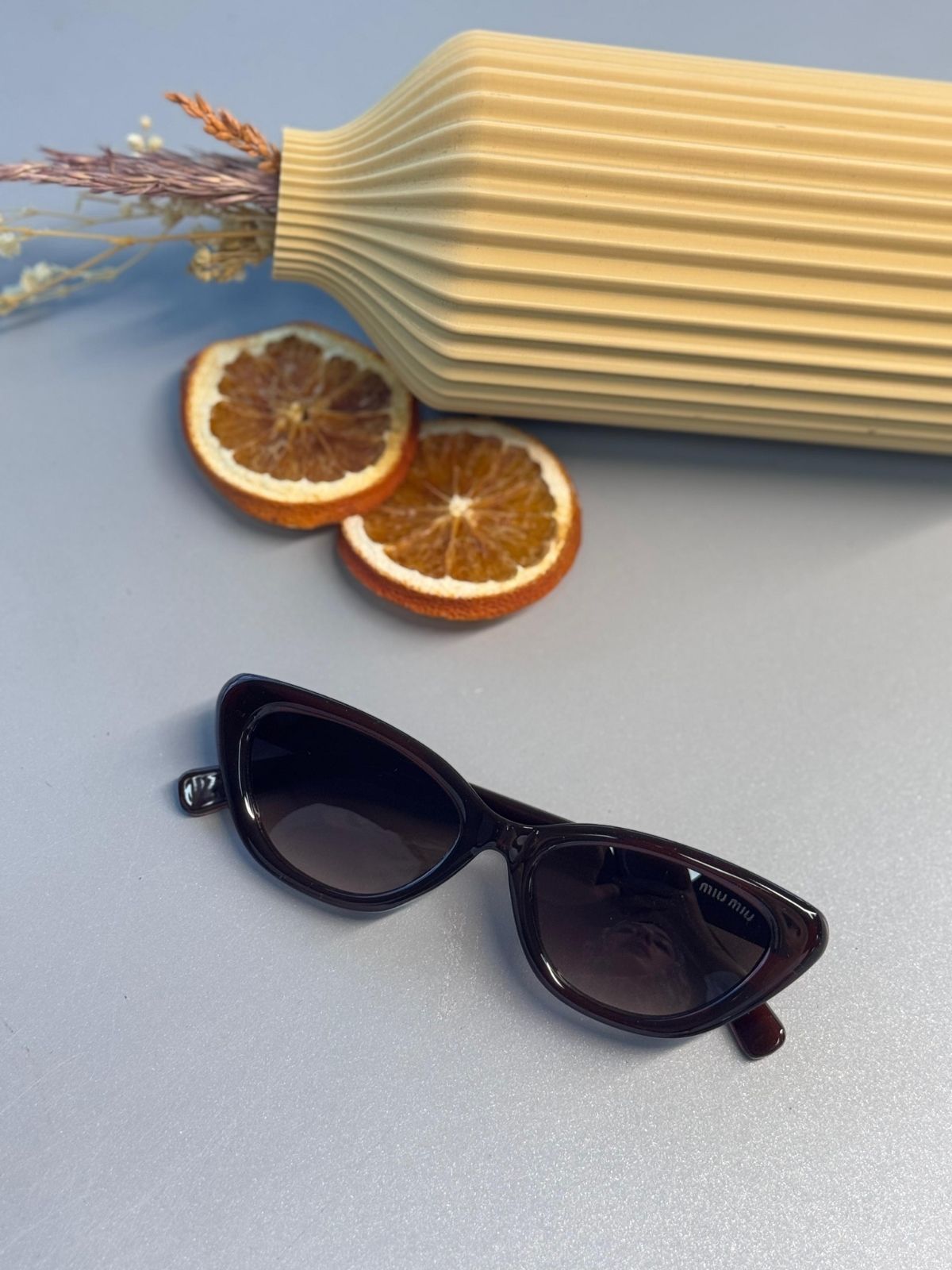 Miu Miu Cat-Eye Güneş Gözlüğü -  Bordo Degrade