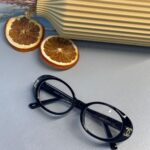 Chanel 5808 Oval Logo Güneş Gözlüğü- Siyah Şeffaf