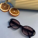 Chanel 5808 Oval Logo Güneş Gözlüğü-Siyah – Pembe degrade