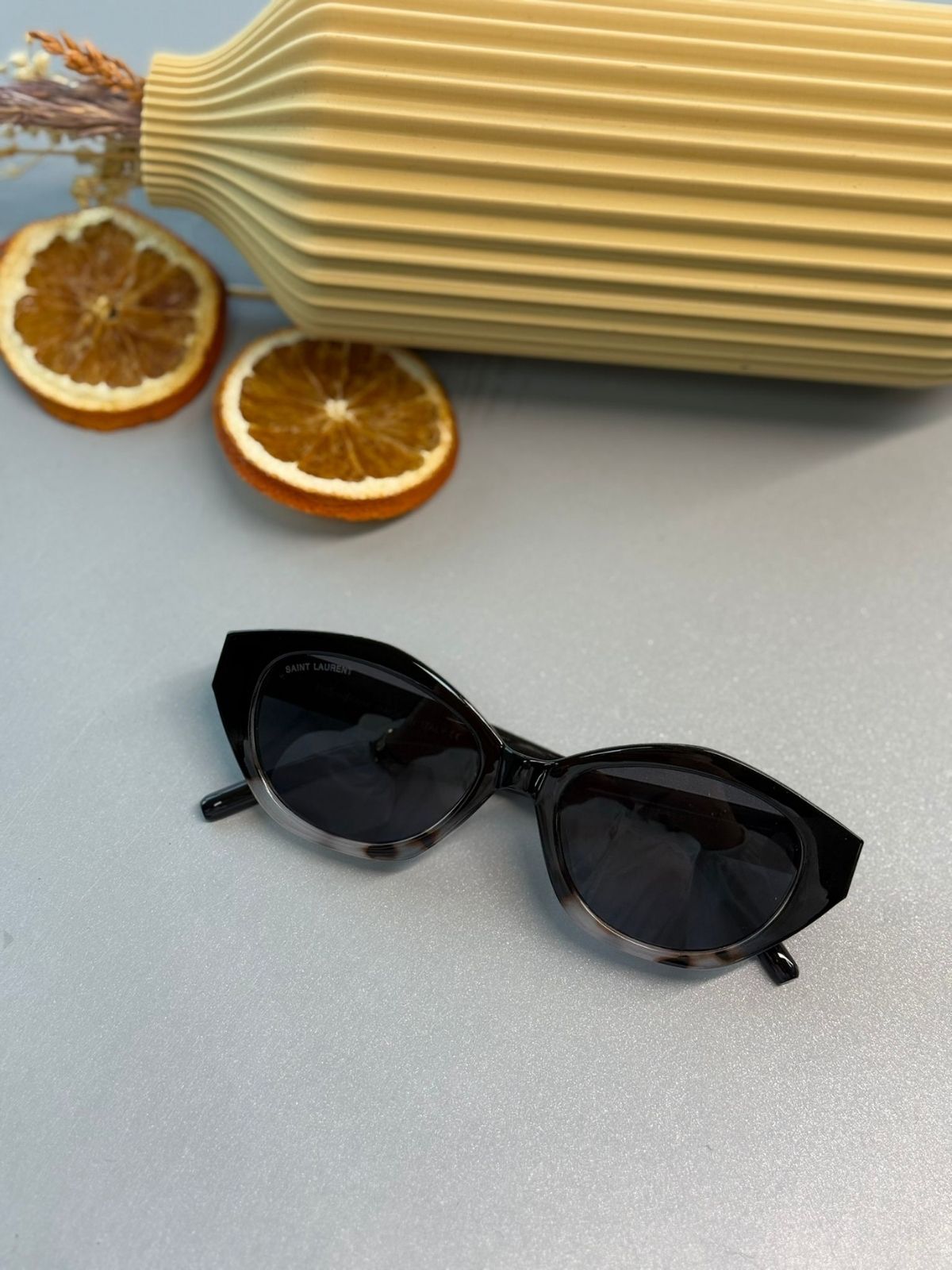 Saint Laurent SL M143 Cat-Eye Güneş Gözlüğü - Siyah Degrade