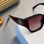 Chanel CC Kristalli Tortoise Güneş Gözlüğü-  Vişne Degrade