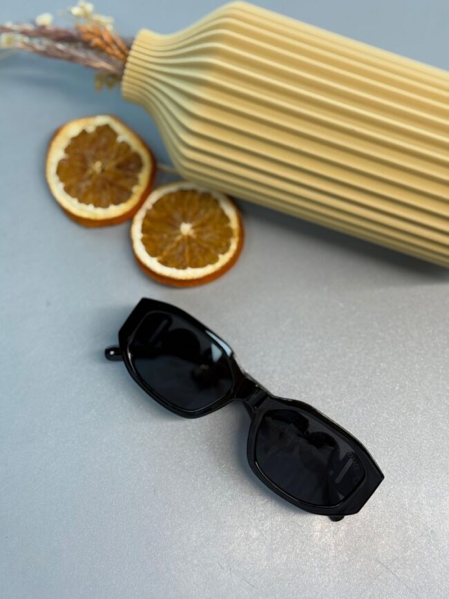 Versace Medusa Dikdörtgen Güneş Gözlüğü - Siyah