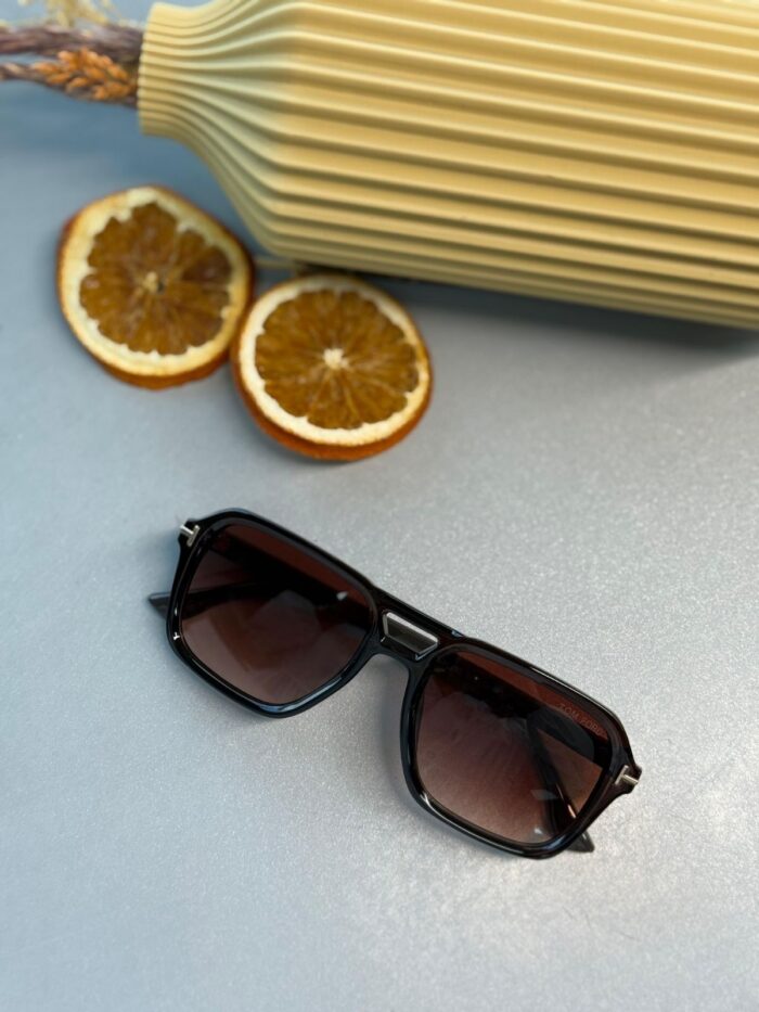 Tom Ford Dikdörtgen Güneş Gözlüğü - Kahve Degrade