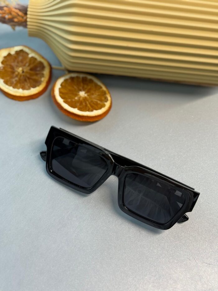 Versace Medusa Biggie Dikdörtgen Güneş Gözlüğü - Siyah