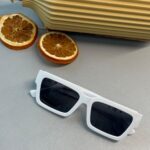 Versace Medusa Biggie Dikdörtgen Güneş Gözlüğü - Beyaz