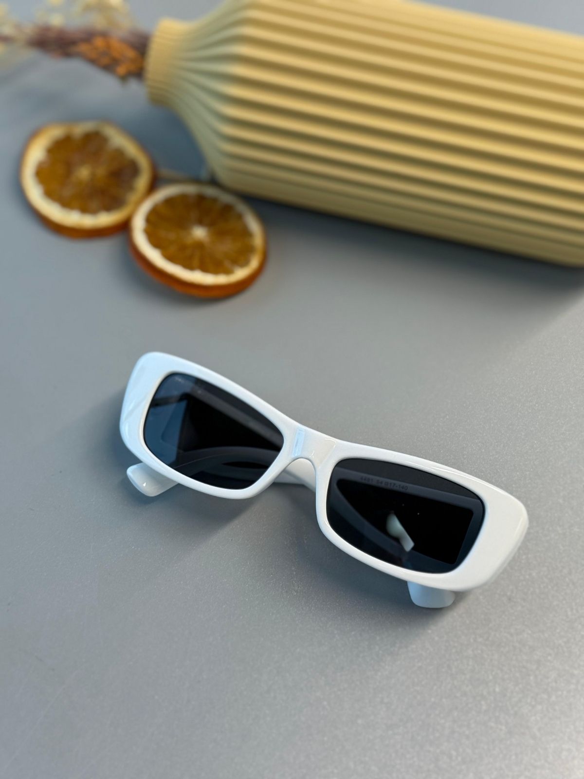 Versace VE2284 Dikdörtgen Güneş Gözlüğü- Beyaz